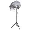 vidaXL Fotostudio-Set mit Lampen, Schirmen, Hintergrund und Reflektor