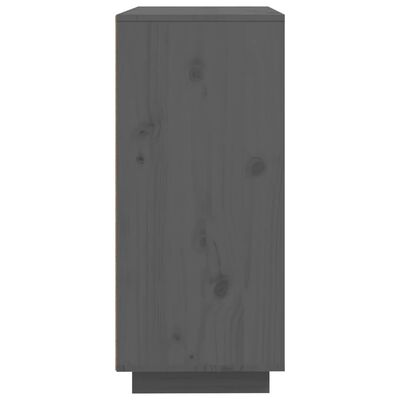 vidaXL Sideboard Grau 60x35x80 cm Massivholz Kiefer