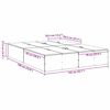 vidaXL Aufbewahrungsbettgestell Wei&szlig; 135 x 190 cm Holzwerkstoff