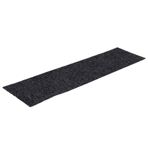 vidaXL Stufenmatten Selbstklebend 15 Stk. 76x20 cm Dunkelgrau Rechteckig