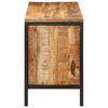 vidaXL Schuhbank 110x35x51 cm Raues Massivholz Mango