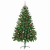 vidaXL Weihnachtsbaum mit 300 LEDs mit St&auml;nder Gr&uuml;n 180 cm PE
