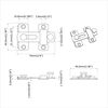 vidaXL T&uuml;rverschluss 12 pcs Silber 70 x 8 mm Stahl