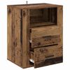 vidaXL Nachttisch mit Schubladen Altholz 35 x 50 x 60 cm Holzwerkstoff