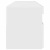 vidaXL TV-Schrank mit LED-Leuchten Hochglanz-Weiß 90x35x40 cm