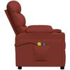 vidaXL Massagesessel mit Aufstehhilfe Weinrot Kunstleder