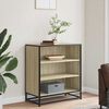 vidaXL Sideboard Sonoma-Eiche 68x35x76 cm Holzwerkstoff und Metall