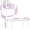 vidaXL 9-tlg. Garten-Essgruppe mit Kissen Braun Poly Rattan Glas