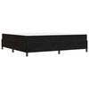 vidaXL Bettrahmen mit Matratze Schwarz 200 x 200 cm Stoff