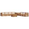 vidaXL Outdoor-Sofagarnitur 8 stk. Natur Massivholz Akazie