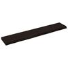 vidaXL Wandregal Dunkelbraun 160x30x(2-6)cm Massivholz Eiche Behandelt