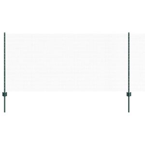 vidaXL Sechseckzaun mit Pfosten 25 x 1 m PVC-beschichteter Stahl Gr&uuml;n