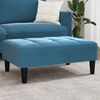 vidaXL Fu&szlig;hocker Blau 77x55x31 cm Samt