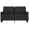 vidaXL 2-Sitzer-Sofa Schwarz 120 cm Stoff