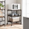 vidaXL K&uuml;chenwagen Braun Eichen-Optik 60x41x76 cm Holzwerkstoff