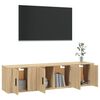 vidaXL 3-tlg. TV-Schrank-Set Sonoma-Eiche Holzwerkstoff