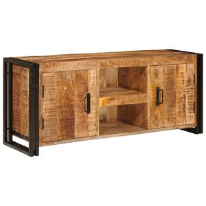 vidaXL TV-Schr&auml;nk mit Regal Braun 120 x 30 x 50 cm Massivholz Akazie