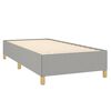 vidaXL Bettgestell ohne Matratze Hellgrau 80x200 cm Stoff