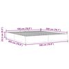 vidaXL Ottoman-Bett ohne Matratze Schwarz 180x200 cm Stoff