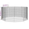 vidaXL Freilaufgehege 10-teilig 54x80 cm Verzinktes Eisen
