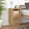 vidaXL Nachttisch mit 2 Schubladen Artisan-Eiche 36x36x68 cm