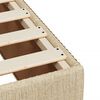 vidaXL Boxspringbett mit Matratze Creme 90x190 cm Stoff