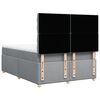 vidaXL Boxspringbett mit Matratze Hellgrau 140x190 cm Stoff
