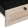 vidaXL Nachttisch 2 pcs Beige 40 x 33 x 46 cm Massivholz Akazie