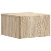 vidaXL Wandmontierter Nachttisch Sonoma-Eiche 49 x 34,5 x 20 cm