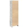 vidaXL Highboard Betongrau 50x35x180 cm Holzwerkstoff