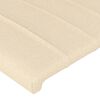 vidaXL Bettgestell ohne Matratze Creme 90x200 cm Stoff