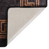 vidaXL Teppich Waschbar Schwarz und Golden 160x230 cm Rutschfest