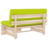vidaXL Outdoor-Mittelsofa Paletten Impr&auml;gniertes Kiefernholz