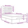 vidaXL Ottoman-Bett mit Matratzen Rosa 120x190 cm Samt