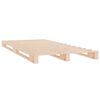 vidaXL Palettenbett 100x200 cm Massivholz Kiefer
