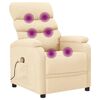 vidaXL Massagesessel Creme Stoff