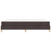 vidaXL Boxspringbett mit Matratze Dunkelbraun 160 x 200 cm Stoff