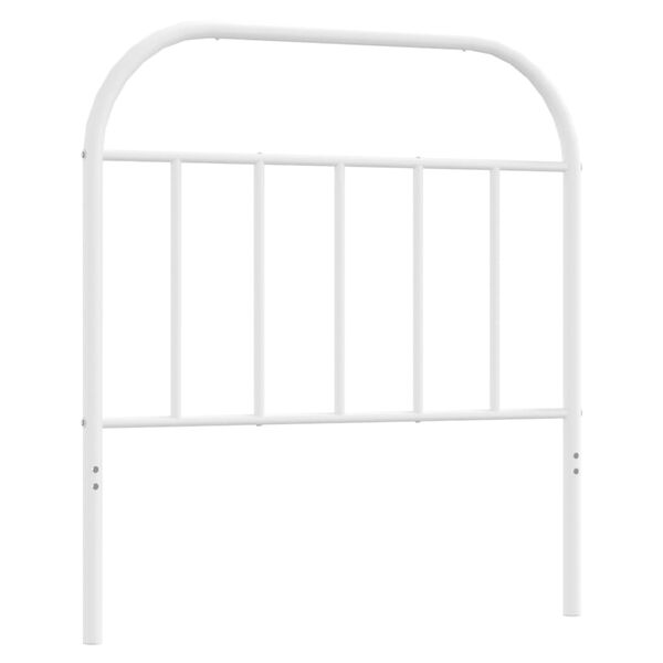 vidaXL Kopfteil Metall Wei&szlig; 80 cm