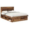 vidaXL Bettrahmen Altholz 140 x 190 cm Massives Kiefernholz