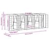 vidaXL Wagenm&uuml;llbeh&auml;lter f&uuml;r 5 Beh&auml;lter Hellgrau 340 x 77,5 x 121,5 cm