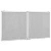 vidaXL Magnetisches Whiteboard 120x60x1,7 cm Aluminium