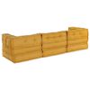 vidaXL Modulares Sofa 3 pcs Gelb Stoff