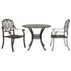 vidaXL 3-tlg. Bistro-Set Bronzen Aluminiumguss