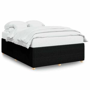 vidaXL Bettgestell ohne Matratze Schwarz 140x190 cm Stoff