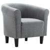 vidaXL Sessel Hellgrau Stoff