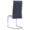 vidaXL Freischwinger 4 Stk. Schwarz Kunstleder