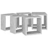 vidaXL W&uuml;rfelregale 6 Stk. Betongrau 30x15x30 cm