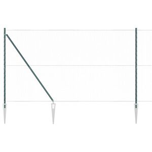 vidaXL Sechseckzaun mit Pfosten 10 x 1,5 m PVC-beschichteter Stahl