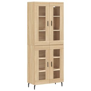 vidaXL Highboard Sonoma-Eiche 69,5x34x180 cm Holzwerkstoff