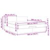 vidaXL Ottomane Bett mit Matratze & LEDs Blau 180x200 cm Stoff